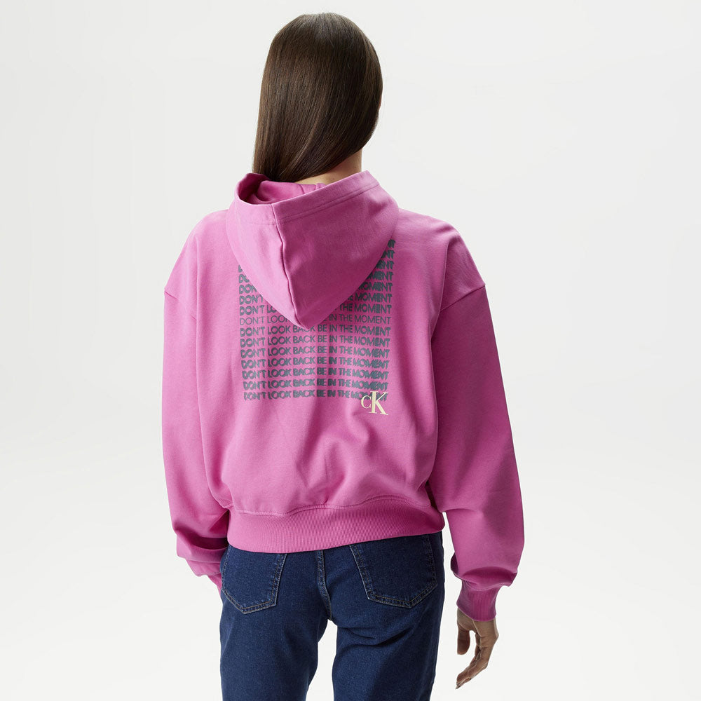 Box Slogan Zip-hoodie - Pink