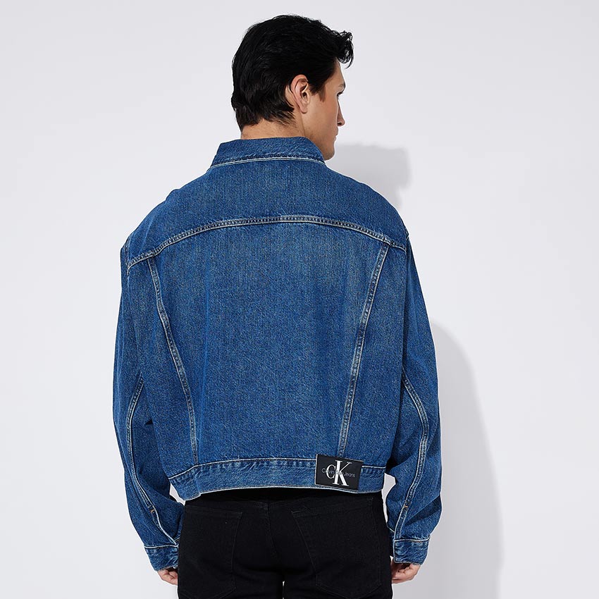 Boxy Denim Jacket - Denim Dark