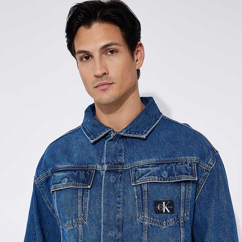 Boxy Denim Jacket - Denim Dark