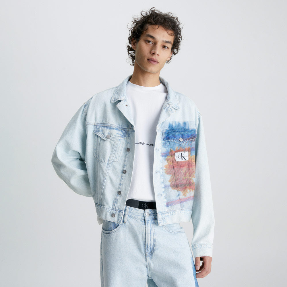 Boxy Oversized Denim Jacket - Denim Light