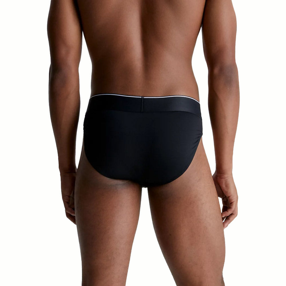 Monogram Swim Brief - Black