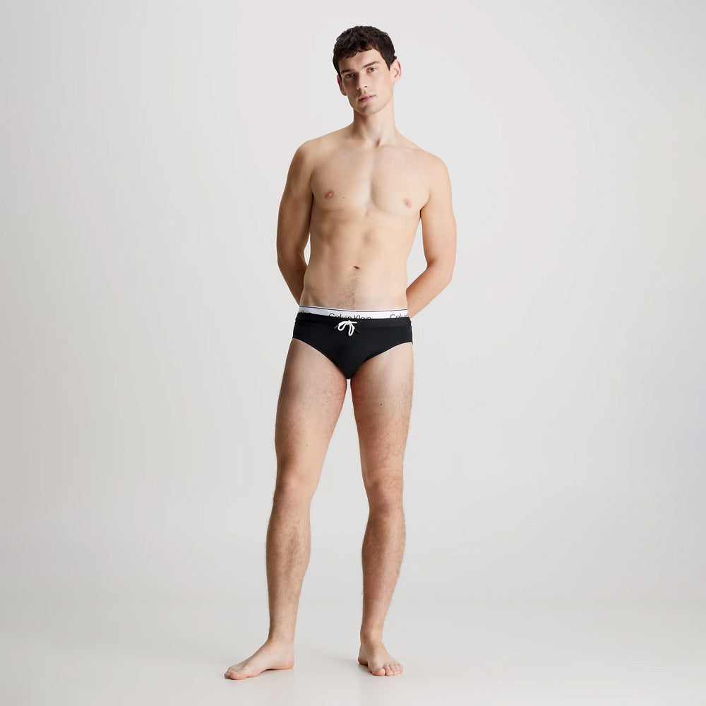 Double Swim Brief  - Black