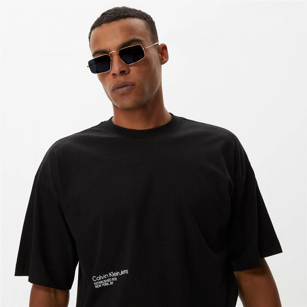 Brushstroke  T-Shirt - Black