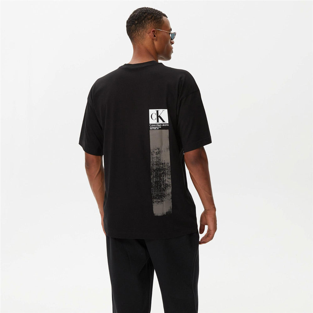 Brushstroke  T-Shirt - Black