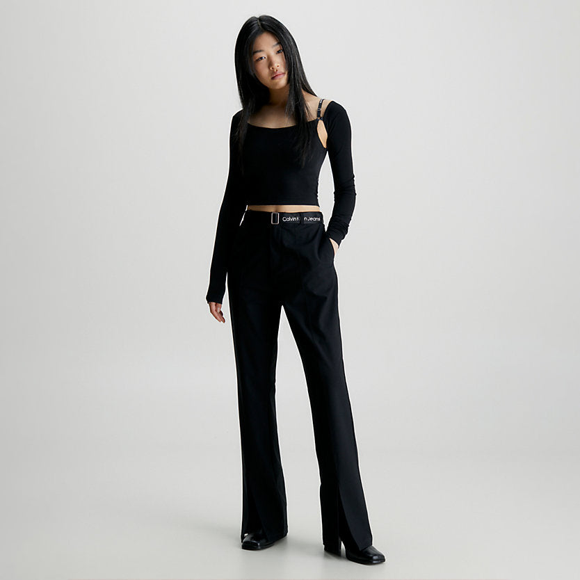 Belted Trousers - Black