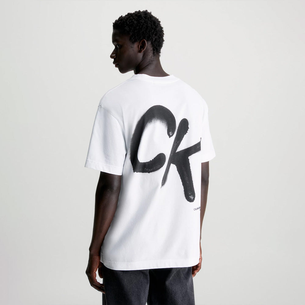 Spray CK T- Shirt - White