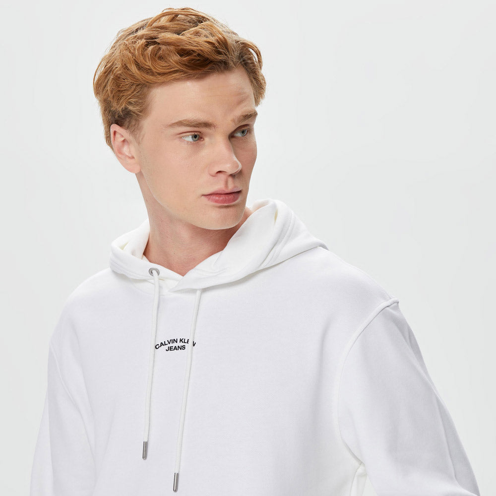 Canvas Curve Graphic Hoody - White