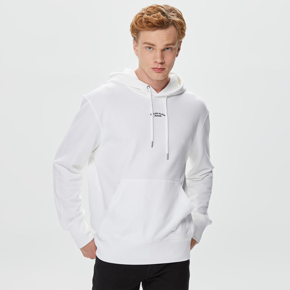 Canvas Curve Graphic Hoody - White