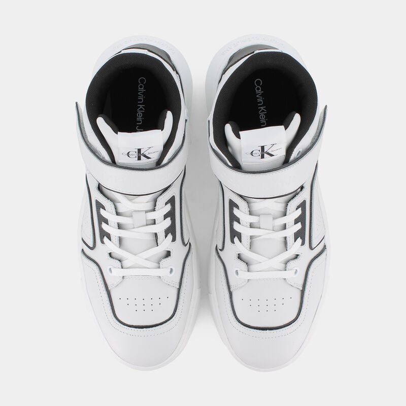 Chunky Cupsole Laceup Mid Sneaker - White Multi