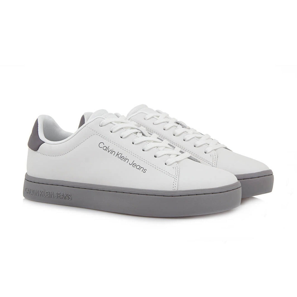 Classic Cupsole Laceup Leather Sneaker - White Multi