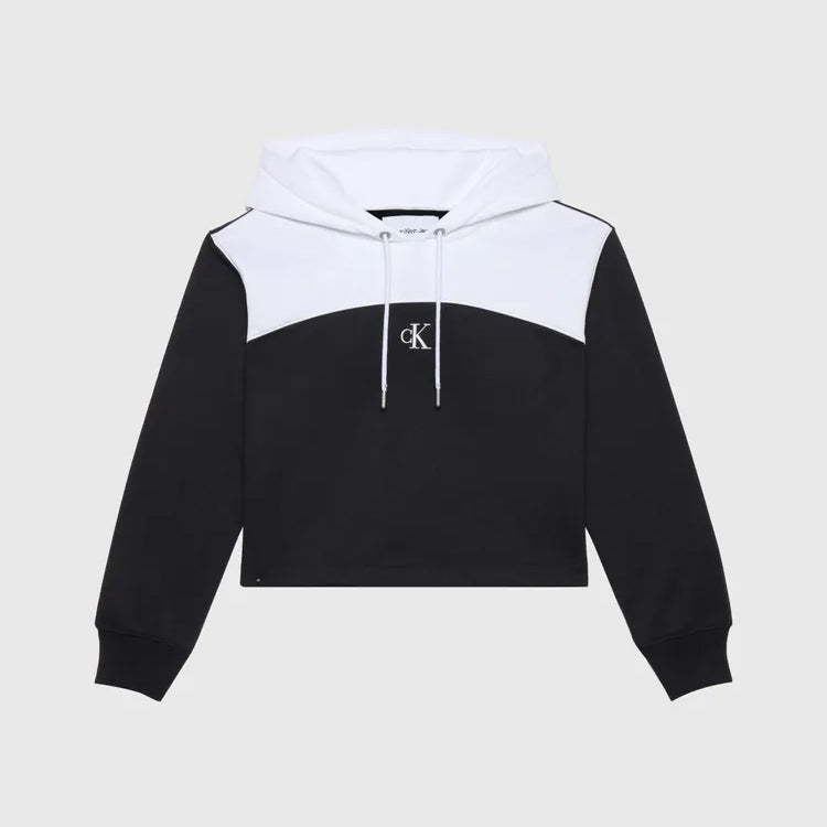 Color Block Hoodie - Black