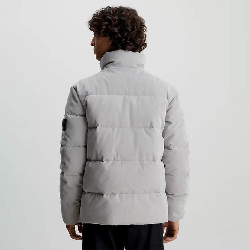 Corduroy Puffer Jacket - Grey