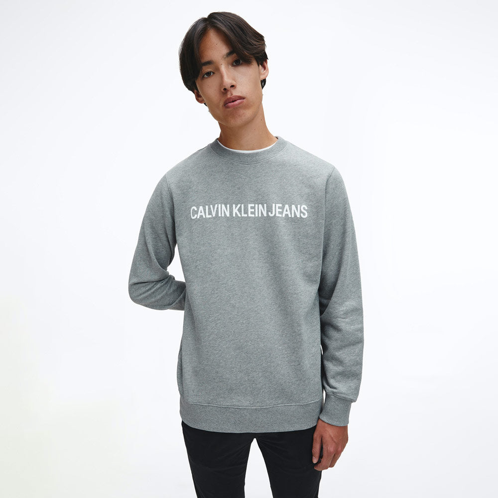 Core Institutional Logo Men's Sweatshirts - Light Grey