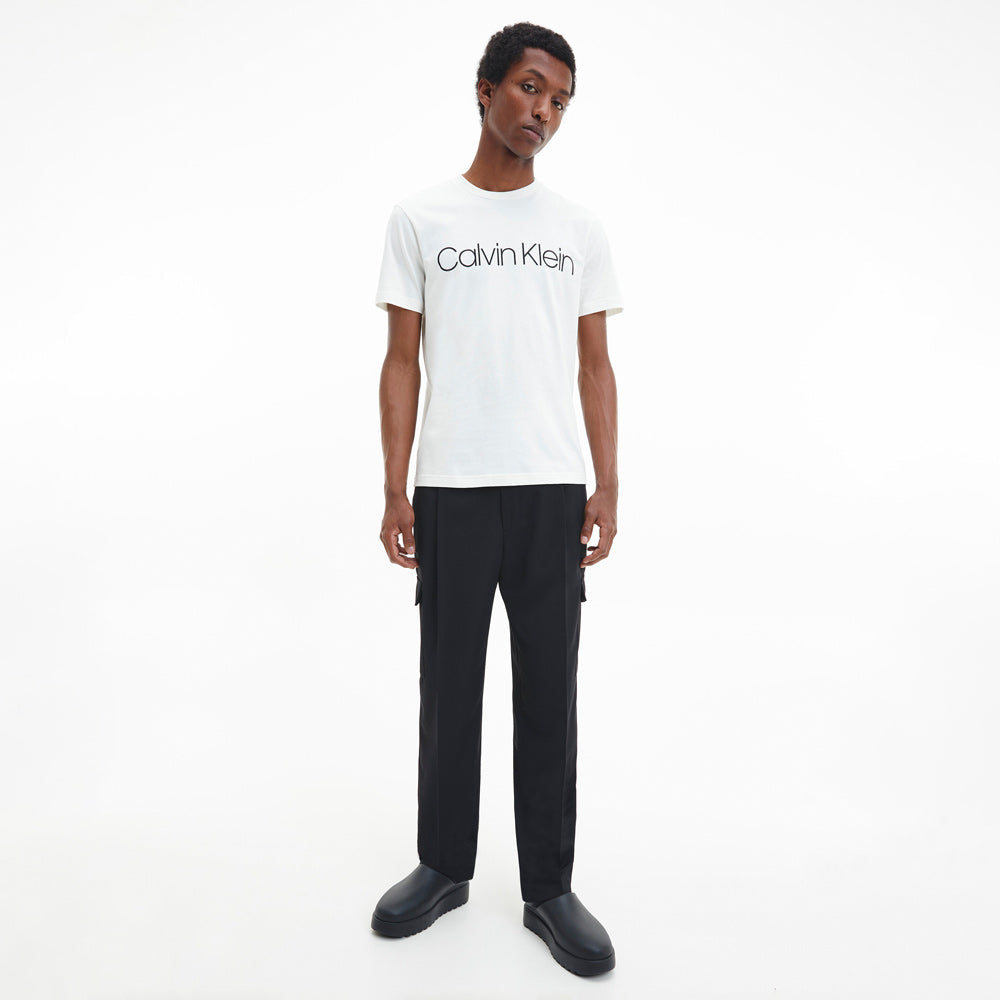 Cotton Front Logo T-Shirt - Off White