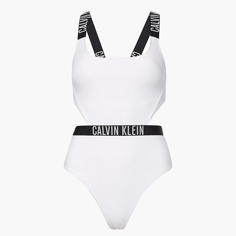 Cut Out One Piece Swimsuit - White