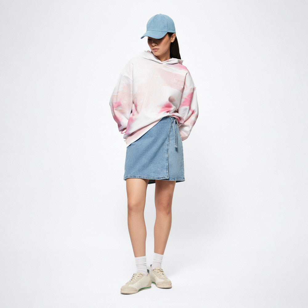 Diffused Aop Oversized Hoodie - Multi