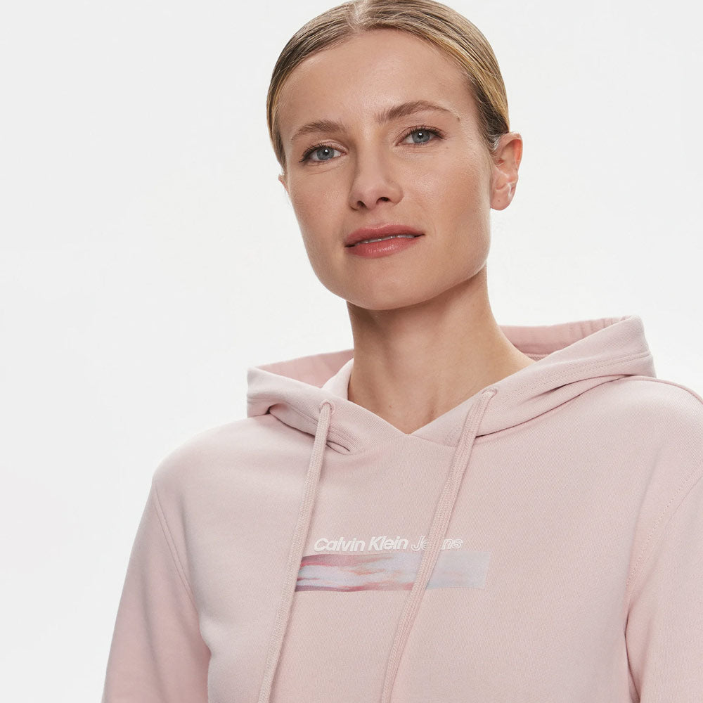 Diffused Box Hoodie - Rose