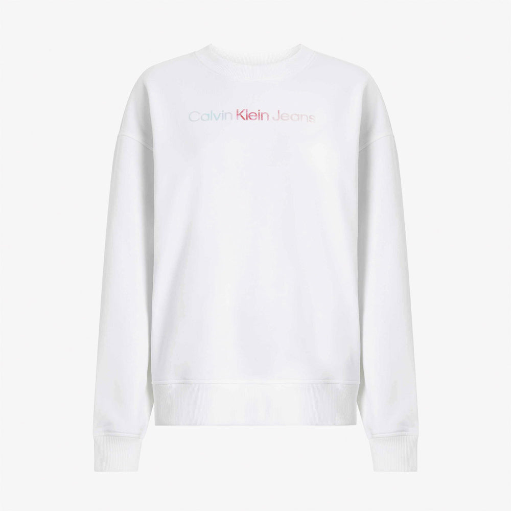 Diffused Graphic Sweater - White