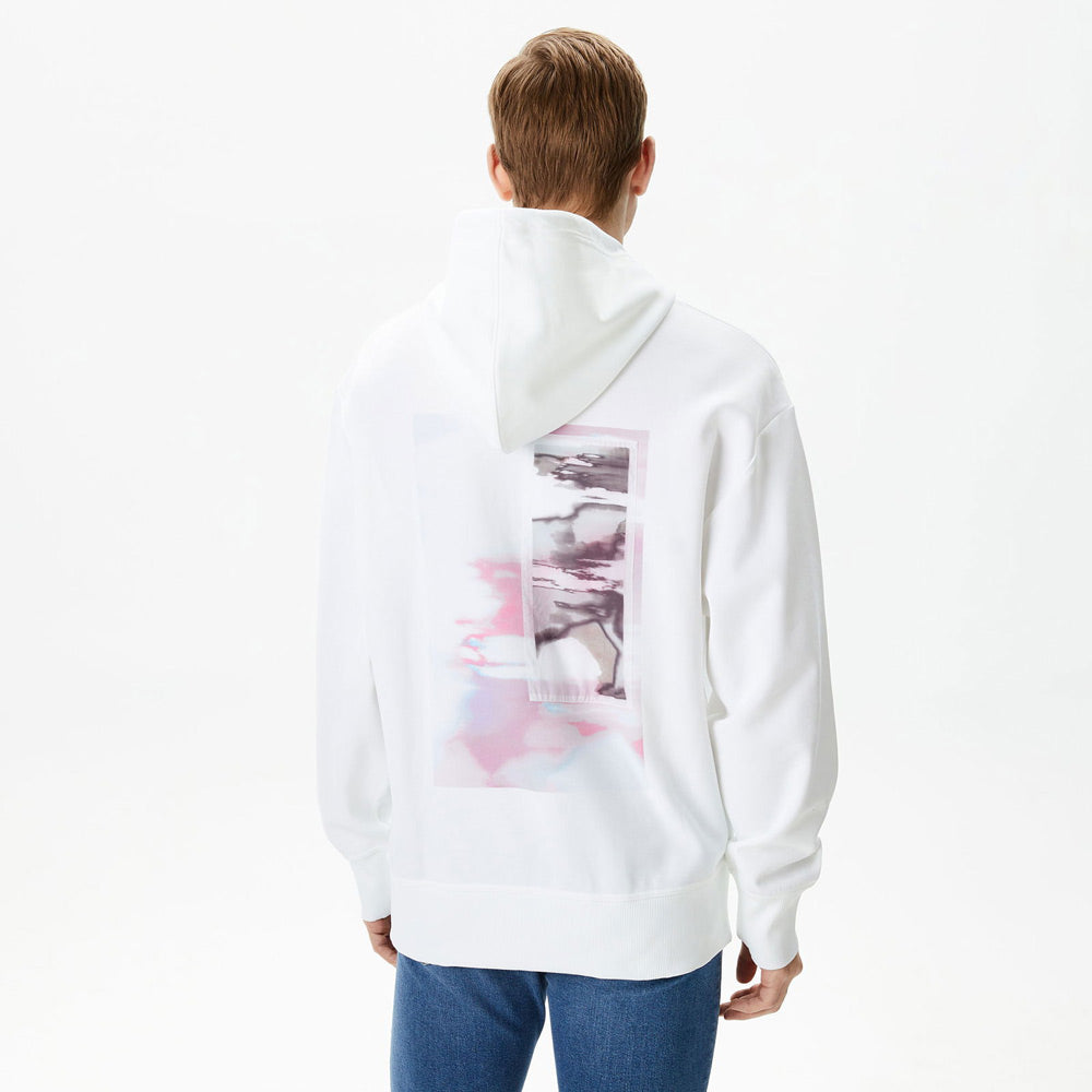 Diffused Graphic Hoodie - White