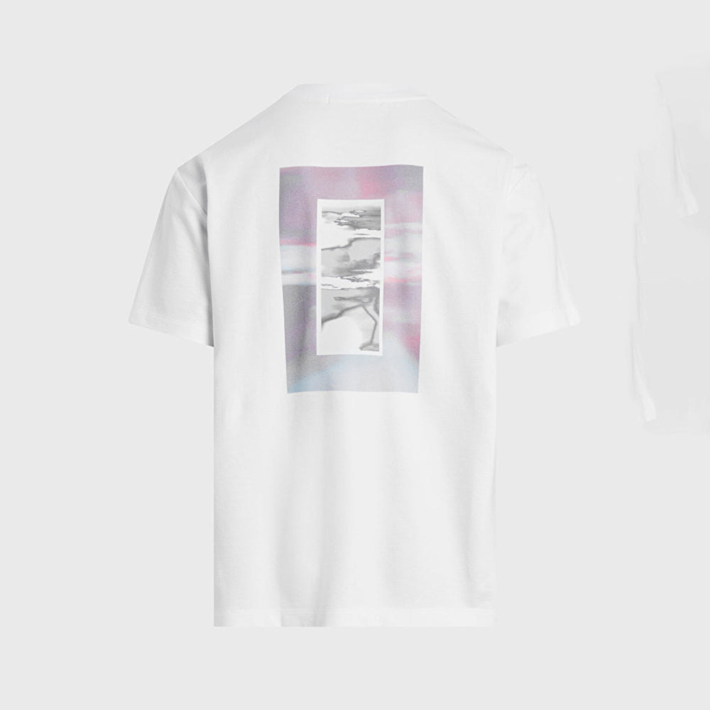 Diffused Graphic T-Shirt - White