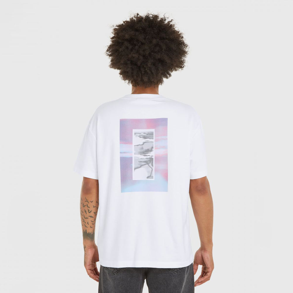 Diffused Graphic T-Shirt - White