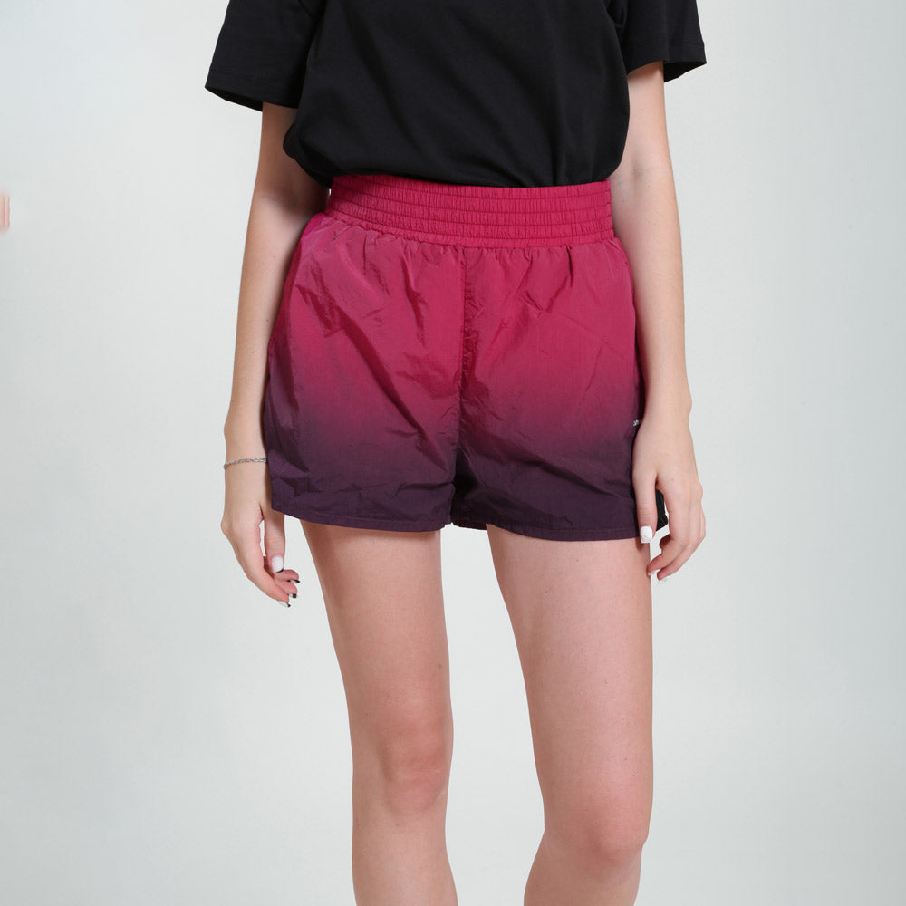 Womens Dip Dye Shorts - Dark Clove