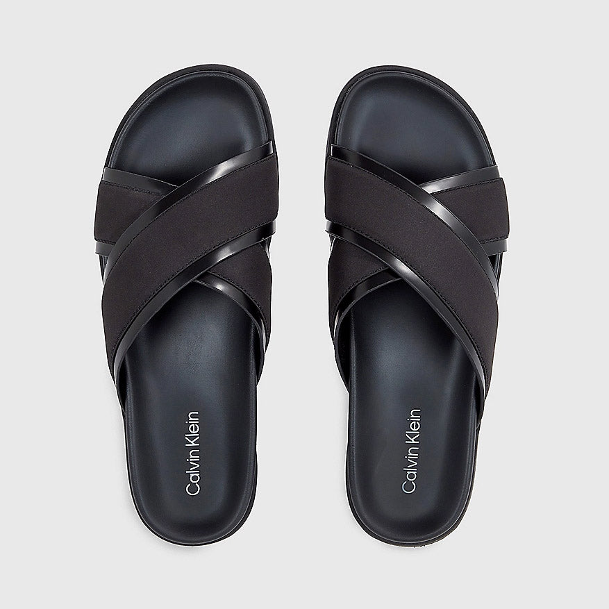 Double Cross Mix Sandal - Black