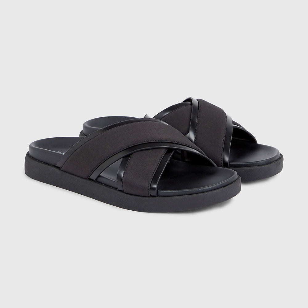 Double Cross Mix Sandal - Black