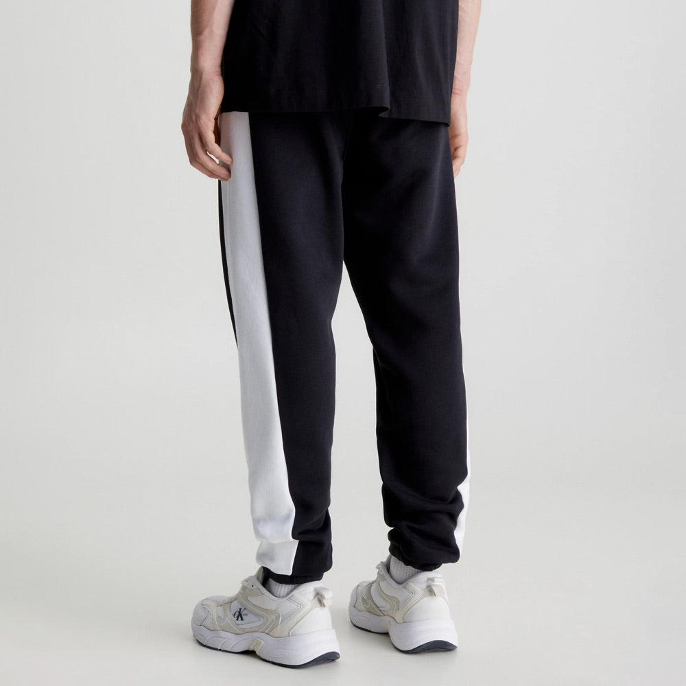 Colour Block Joggers - Black