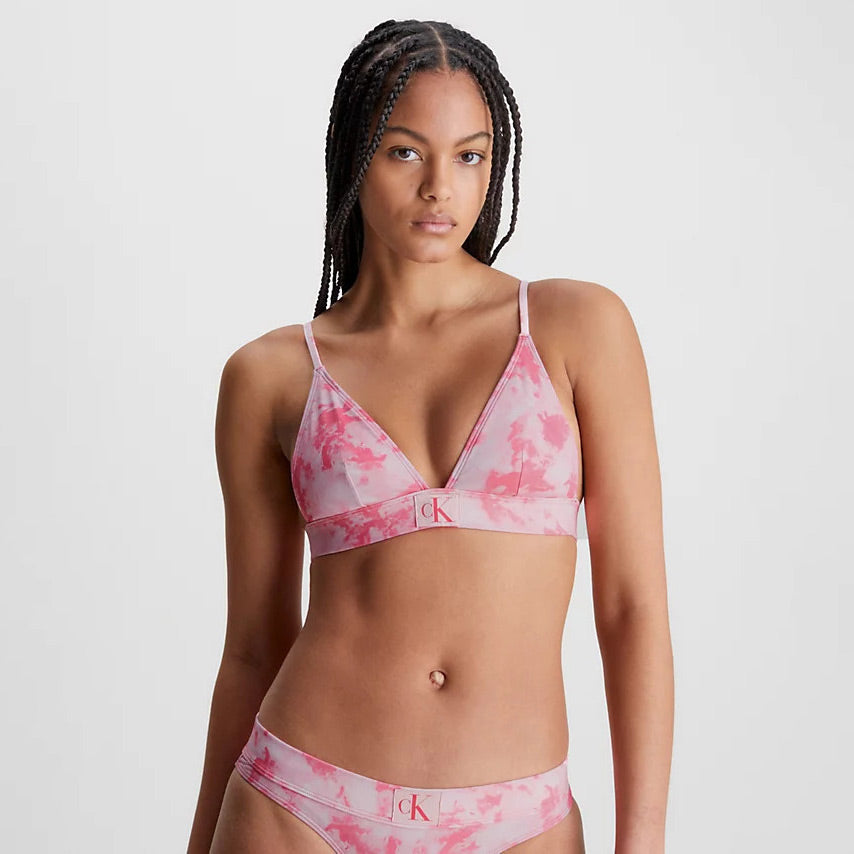 Monogram Bikini Top Print - Pink