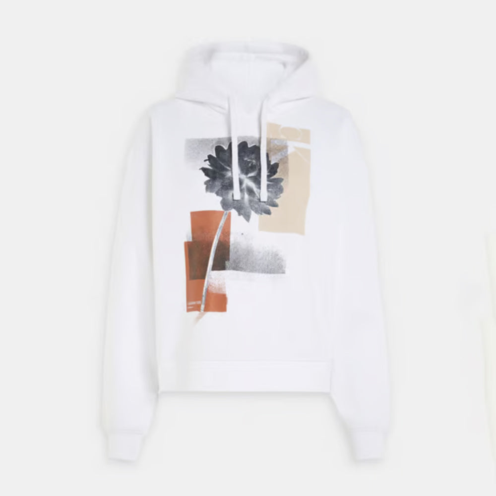 Calvin Klein Floral Graphic Hoodie - White