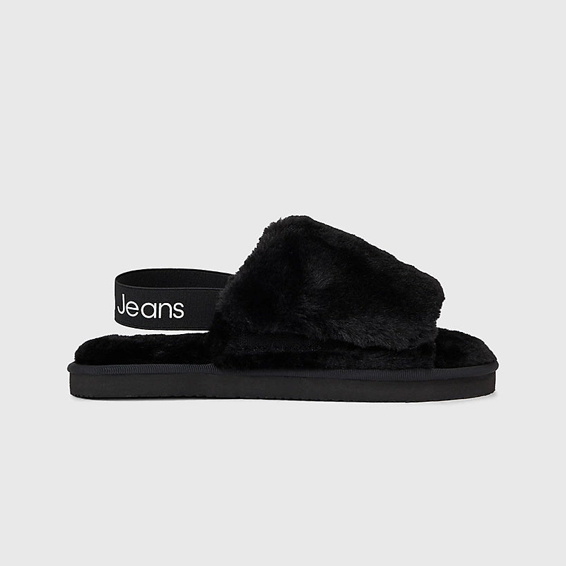 Calvin Klein Velcro Slipper - Black