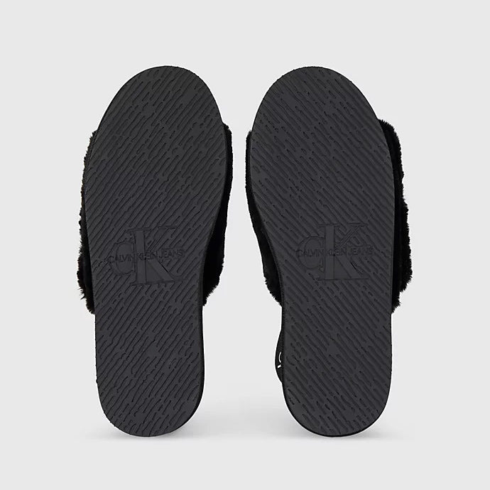 Calvin Klein Velcro Slipper - Black