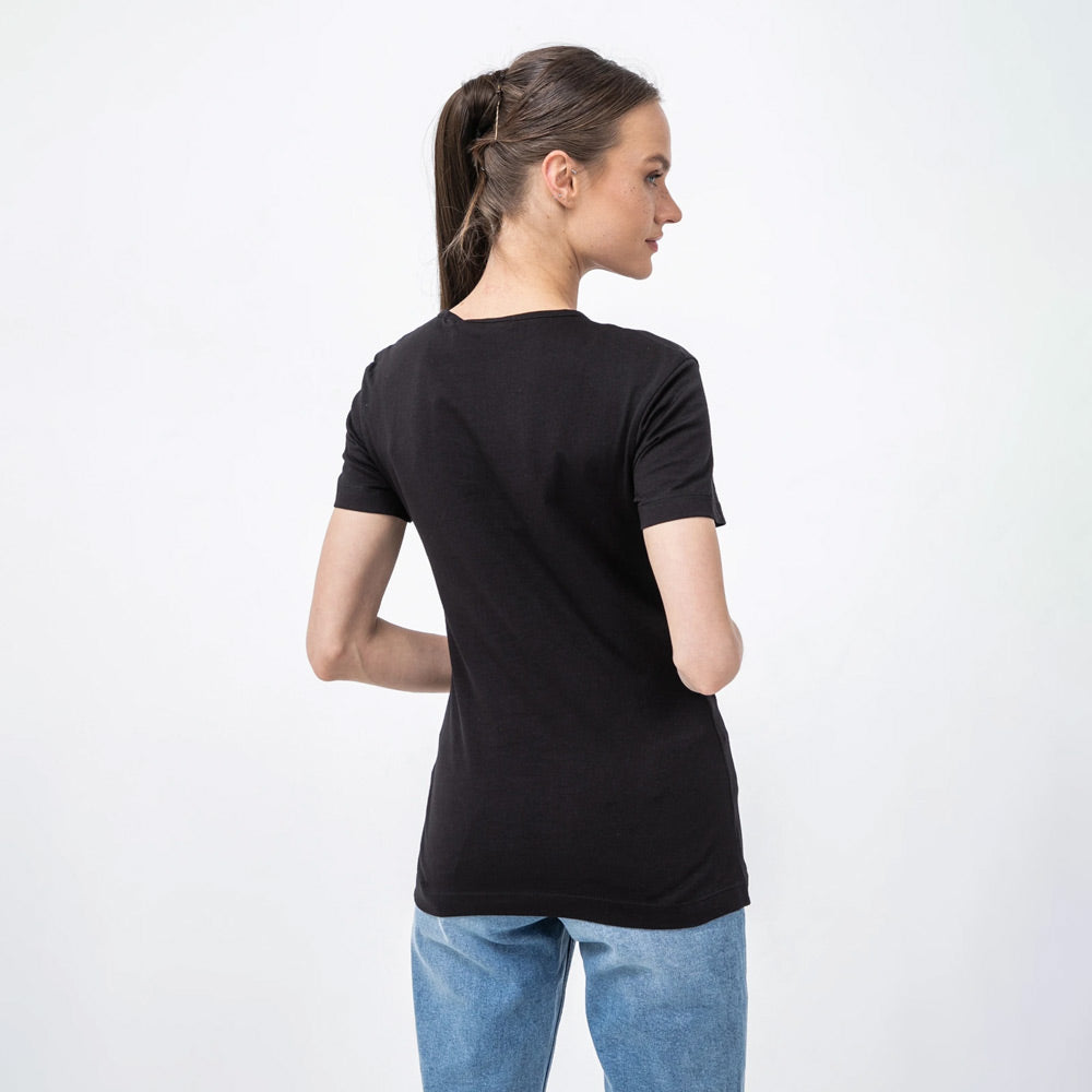 Glossy Monogram Slim T-Shirts - Black