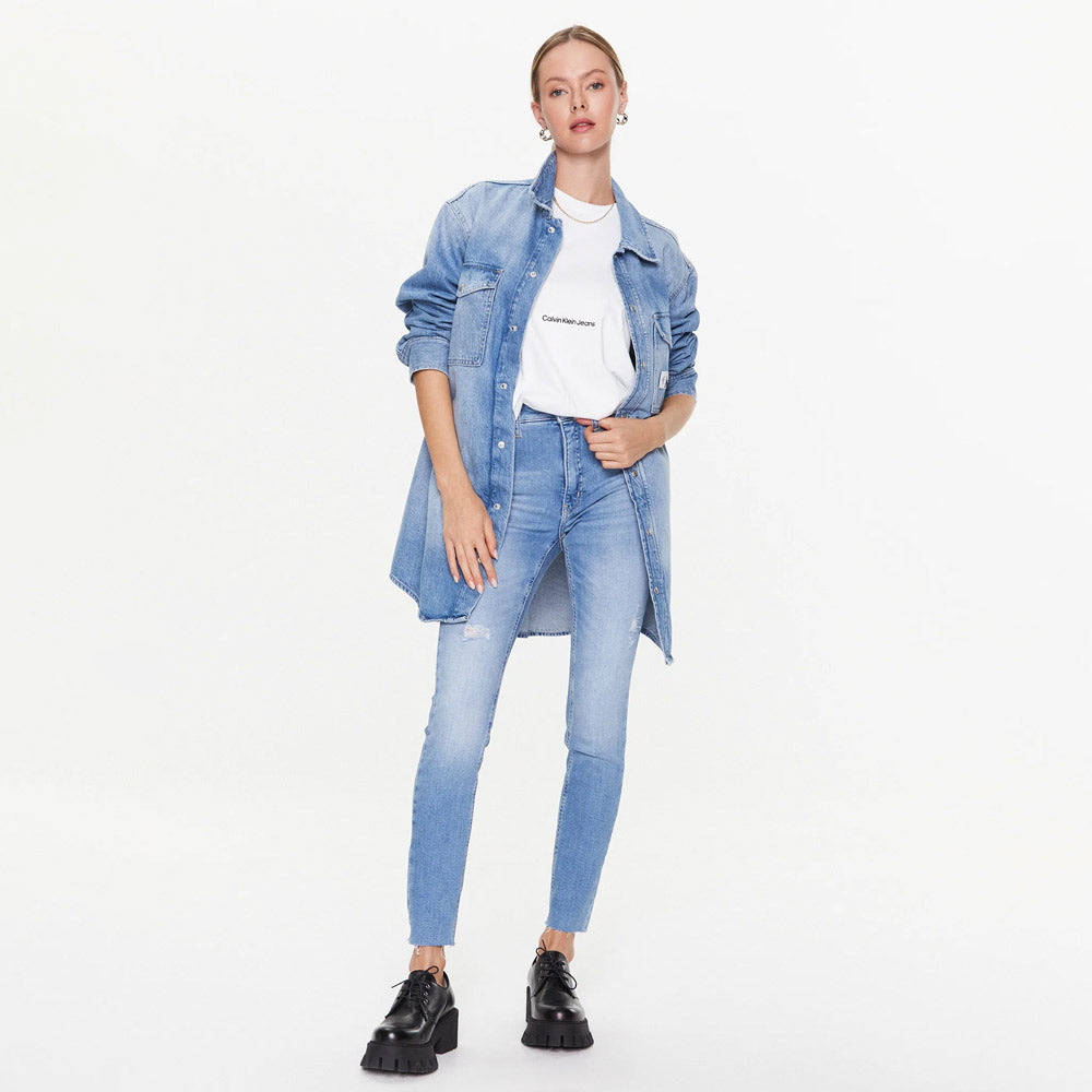 High Rise Skinny Jeans - Denim Light