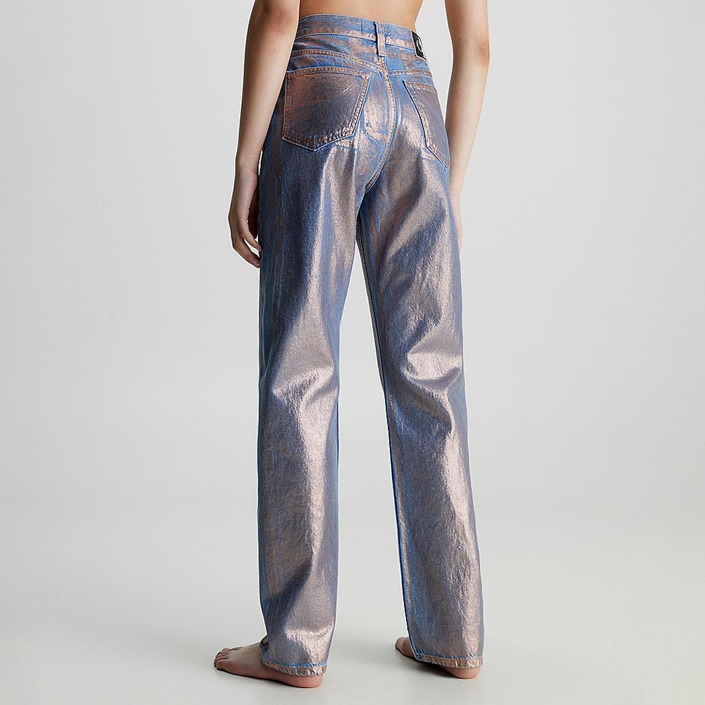 High Rise Straight Jeans - Denim Medium