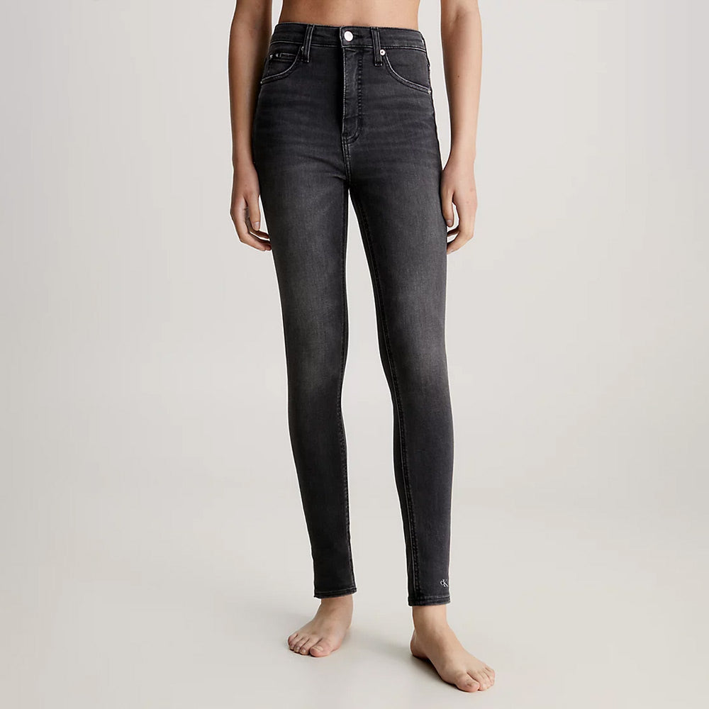 Calvin Klein High Rise Super Skinny - Denim Black
