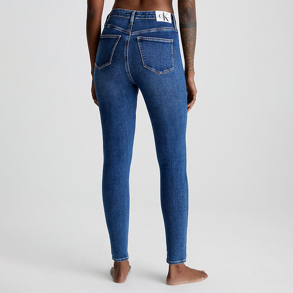 High Waist Super Skinny Ankle Jean - Denim Dark