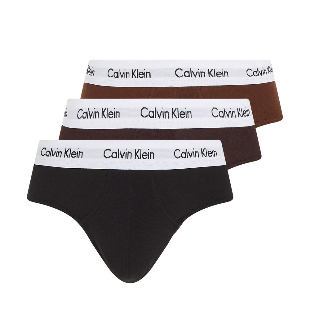 Calvin Klein 3 Pack Hip Brief  - Black Multi