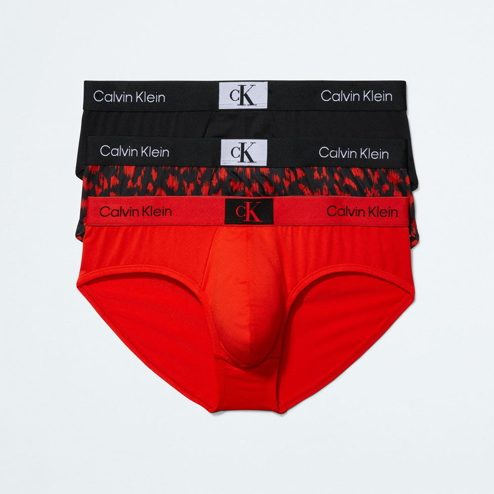 3 Pack Hip Brief - Red Multi