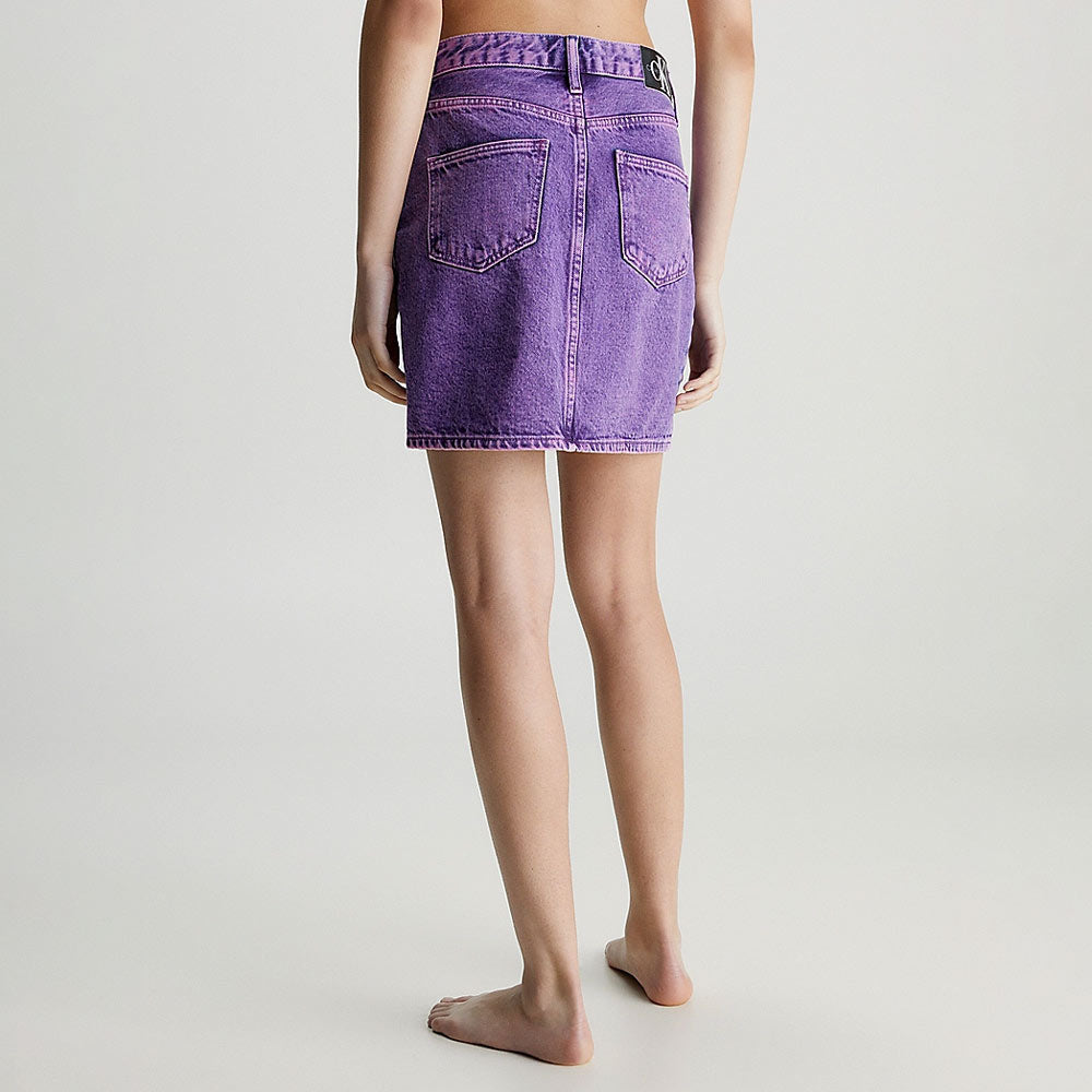 High Rise Mini Skirt - Purple