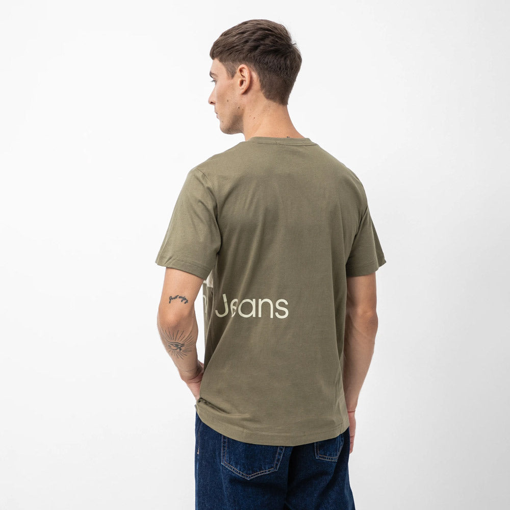 Institutional Color Blocking T-Shirt - Olive