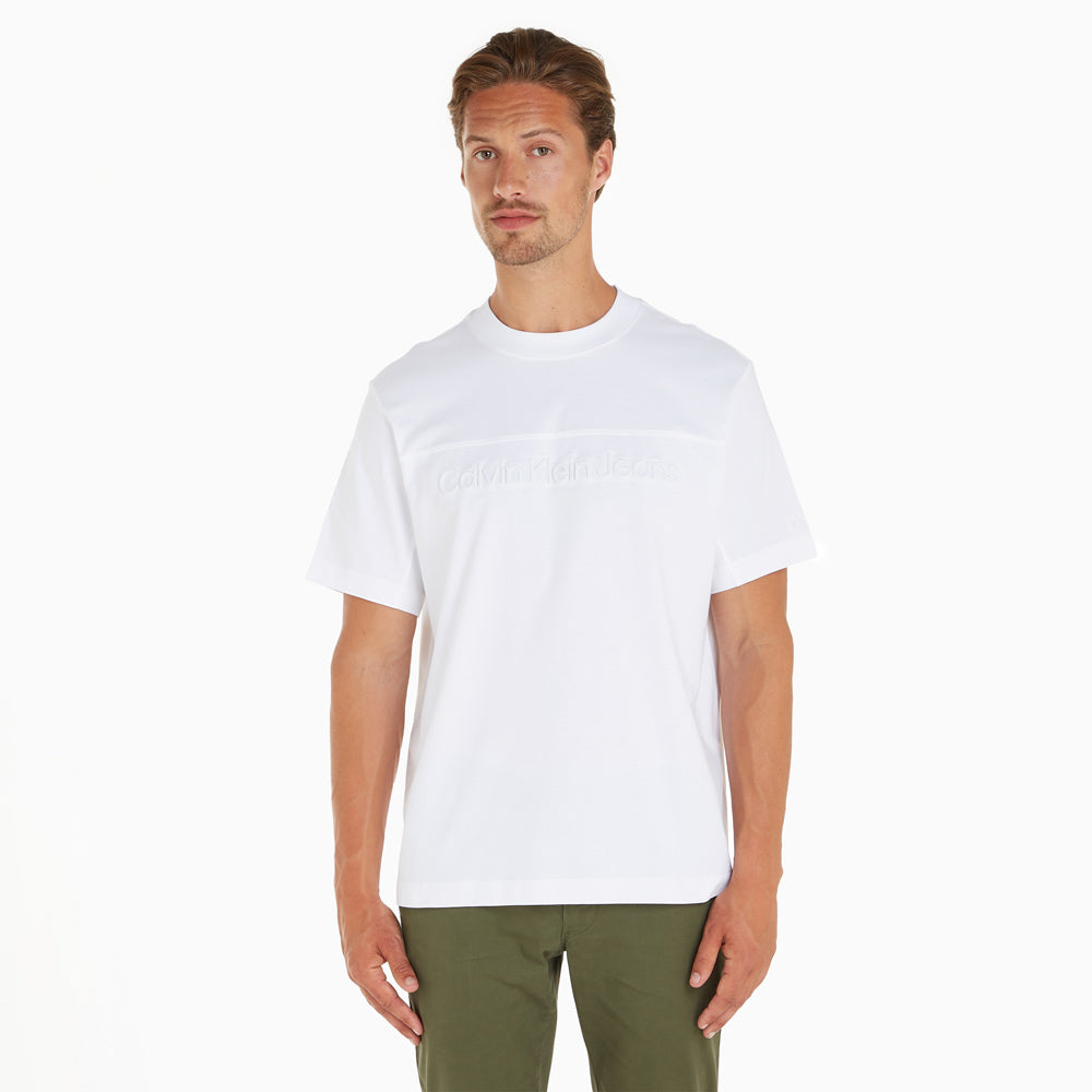 Institutional Embossed T-Shirt - Light Green