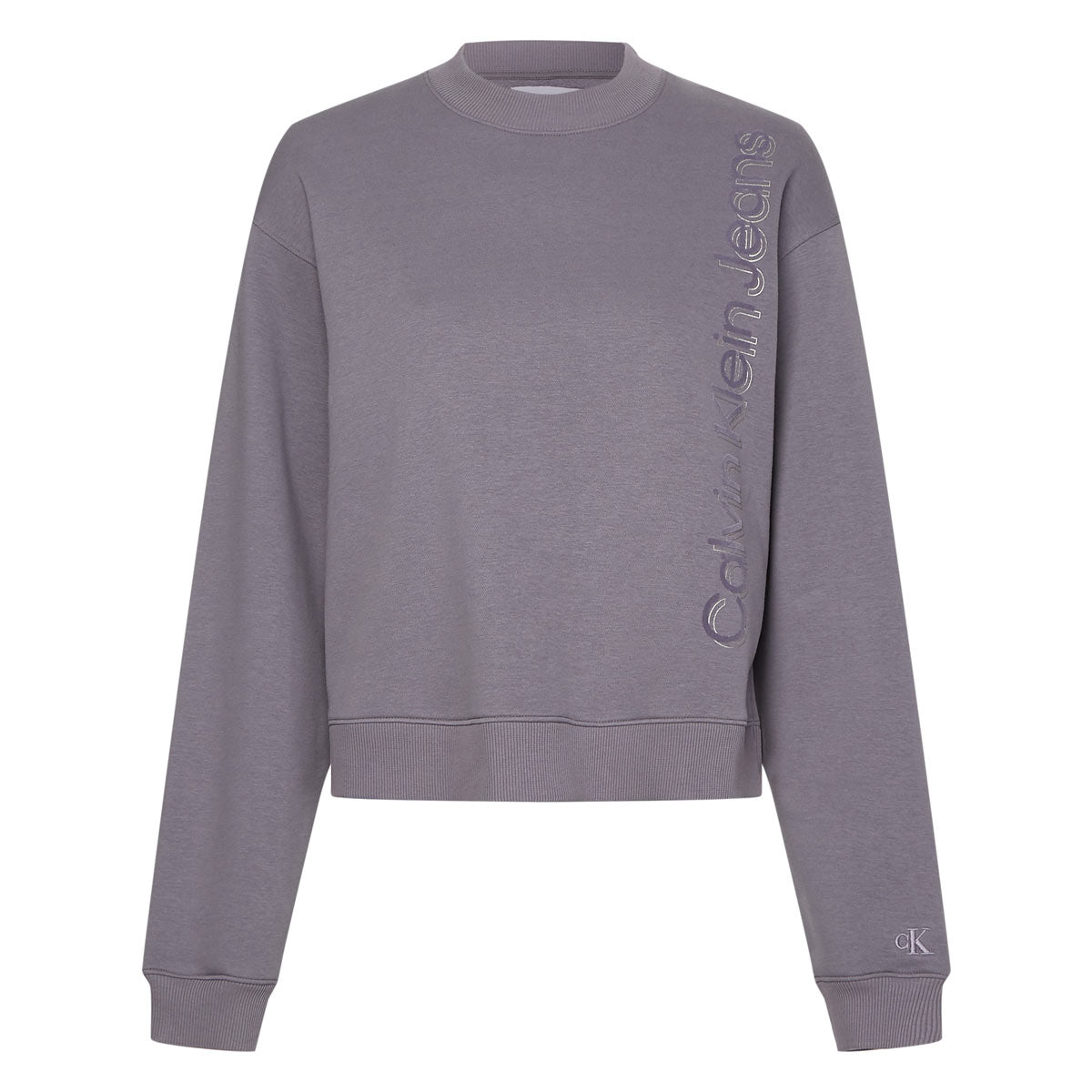 Institutional Split Crewneck Sweater - Grey