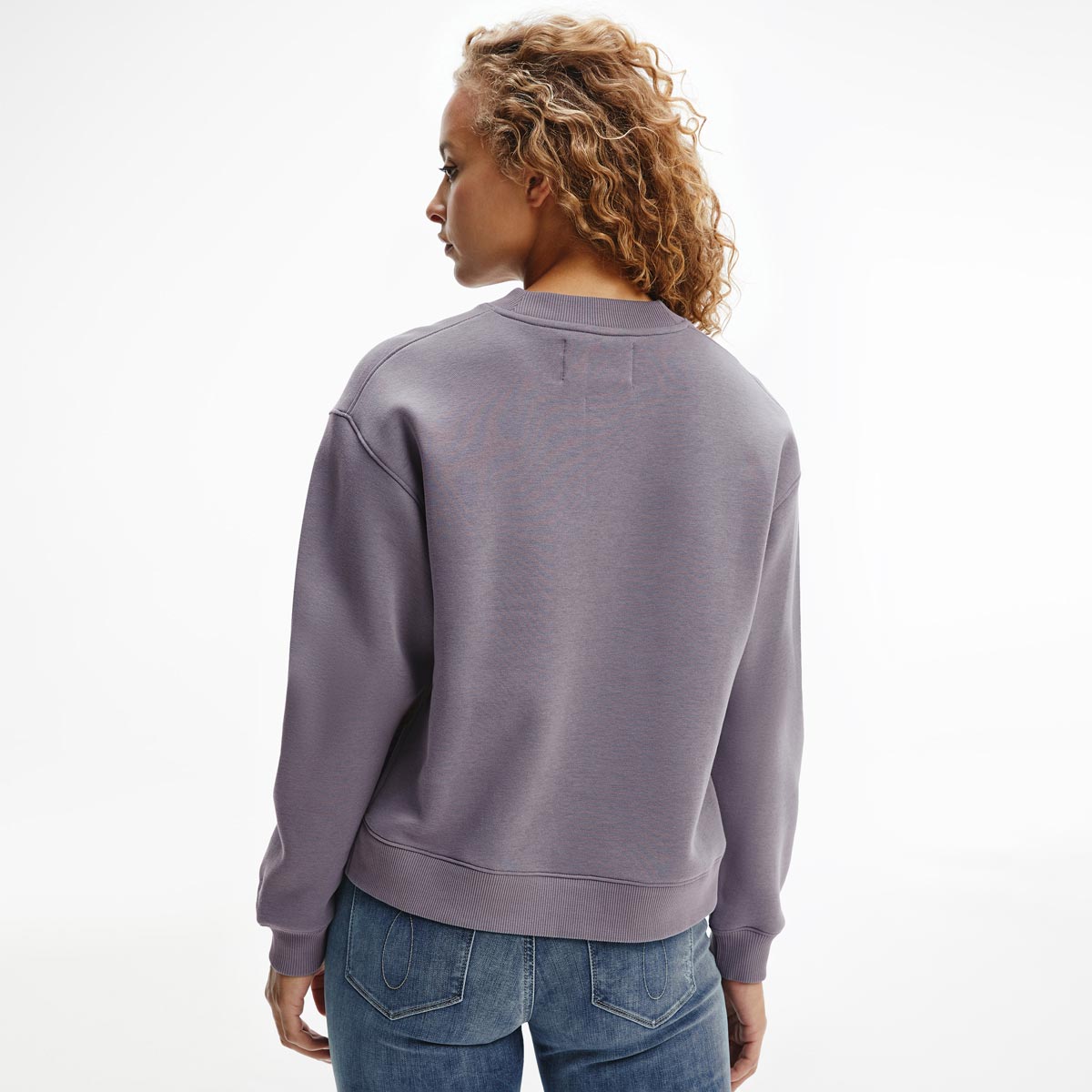 Institutional Split Crewneck Sweater - Grey