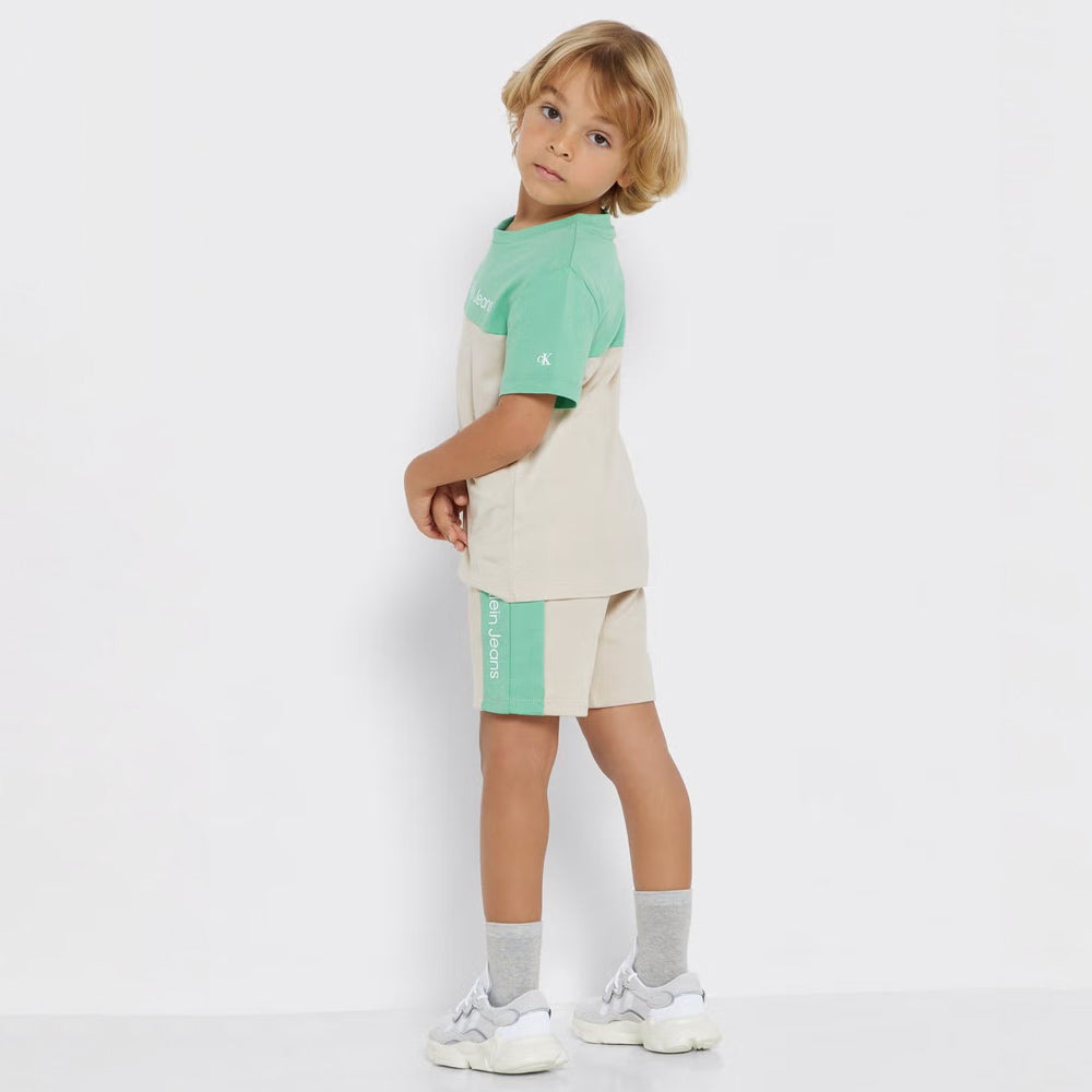 Kids Essentials Color Block Set - Beige