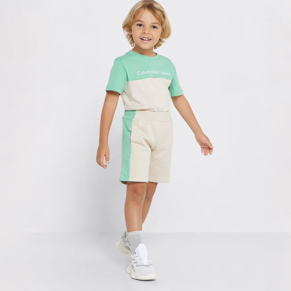 Kids Essentials Color Block Set - Beige