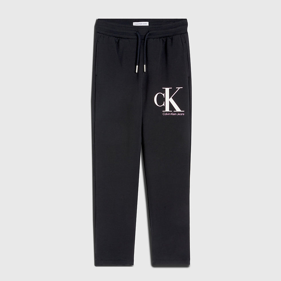 Kids Reveal Monogram Sweatpants - Black