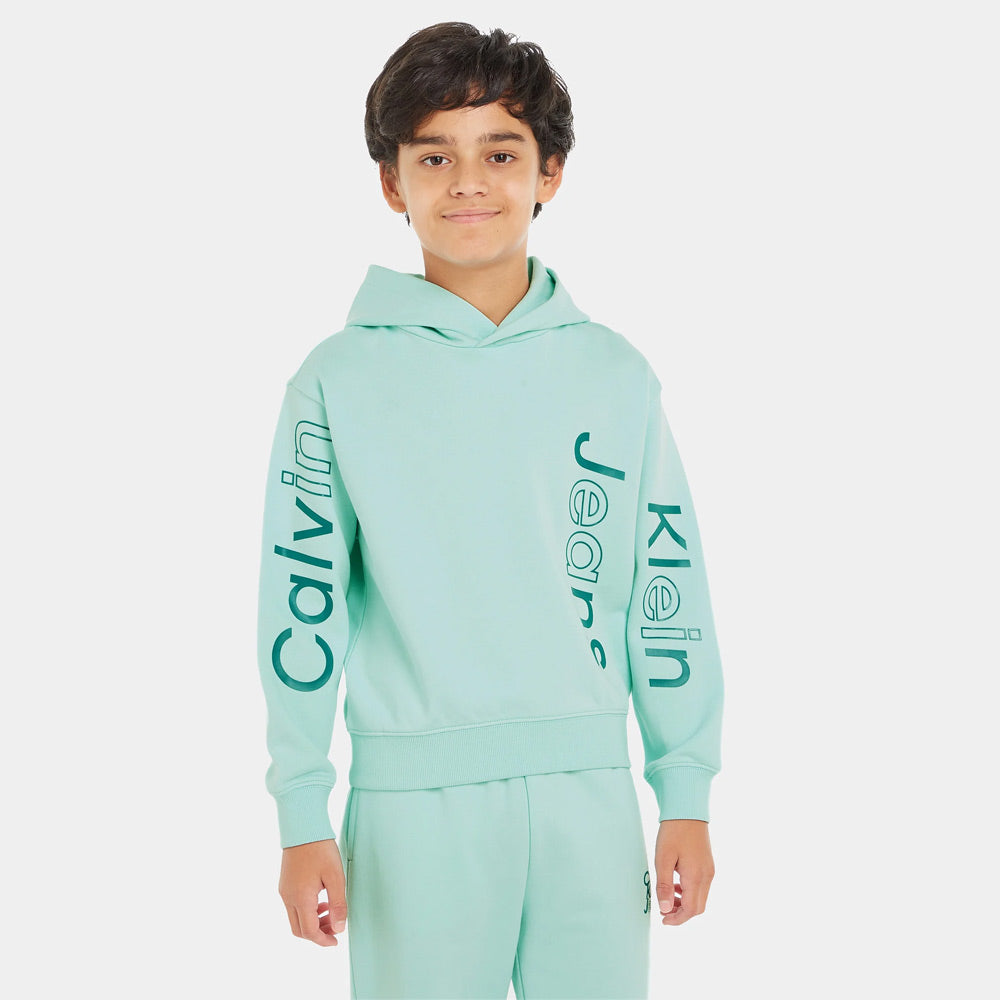 Kids Maxi Logo Hoodie - Blue