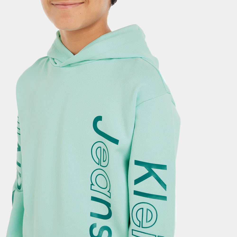 Kids Maxi Logo Hoodie - Blue